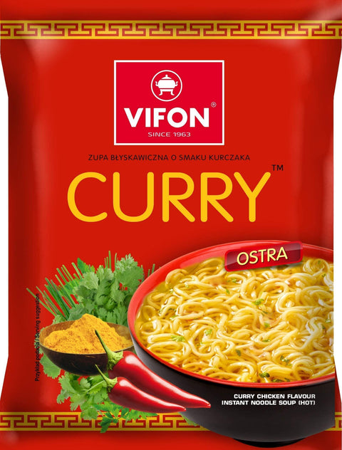 Vifon Curry Instant Chicken Noodles 24x70g