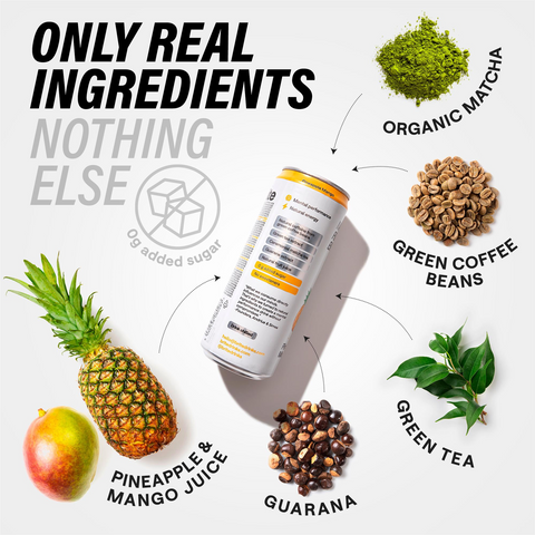 Brite Natural Focus+ Energy Pineapple Mango 12x330ml