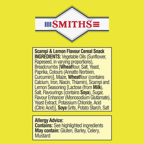 Smith's Scampi Flavour Fries Pub Card with 24 x 27g Packs