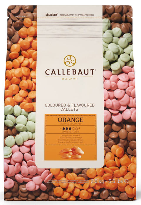 Callebaut Orange Chocolate Callets 2.5kg