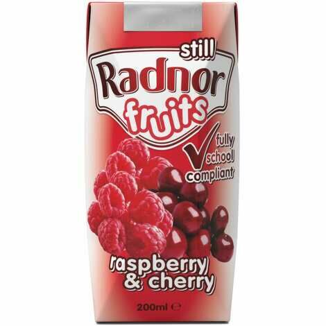 Radnor Fruits Raspberry and Cherry Cartons - 24x200ml
