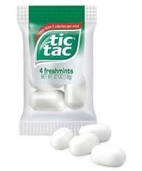 Tic Tac Individually Wrapped Mint Pillows 100 Pack