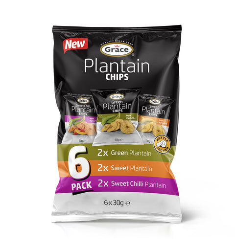 Grace Plantain Chips Multipack 1x6x30g