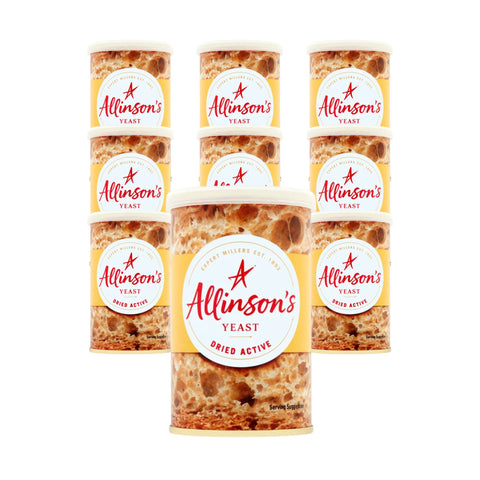 Allinson's Dried Active Yeast Baking Yeast 10 x 125g