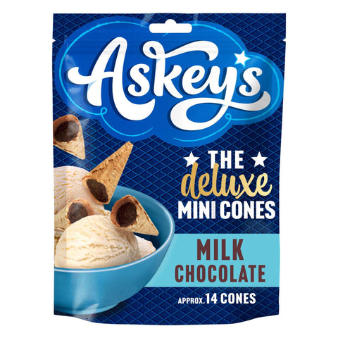Askeys Deluxe Mini Chocolate Cones 70g Pack