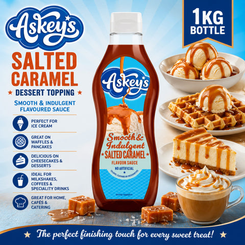 Askeys Treat Salted Caramel Dessert Topping Features and Benefits