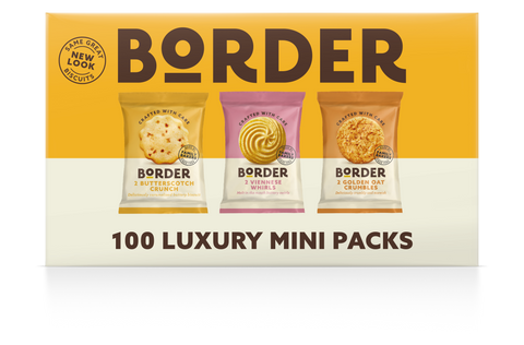 Border Biscuits 100 Mini Packs 3 Varieties