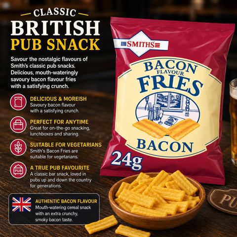 Smith's Bacon Flavour Fries features and benefits