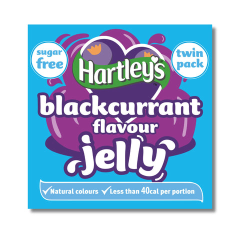 Hartley's Sugar Free Blackcurrant Jelly Crystals  23g - 12 x Double Pack Sachets