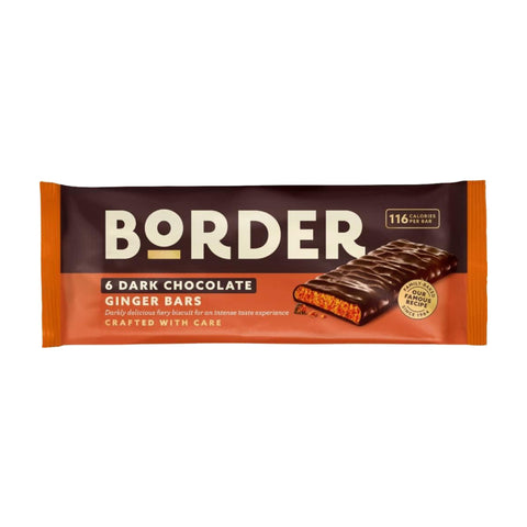 Borders Dark Chocolate Ginger Bars 144g