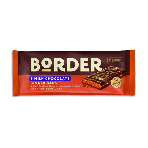 Borders Milk Chocolate Ginger Bars 144g