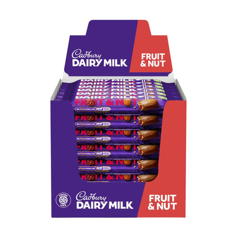 Cadbury Dairy Milk Chocolate Fruit & Nut Bar 48x49g