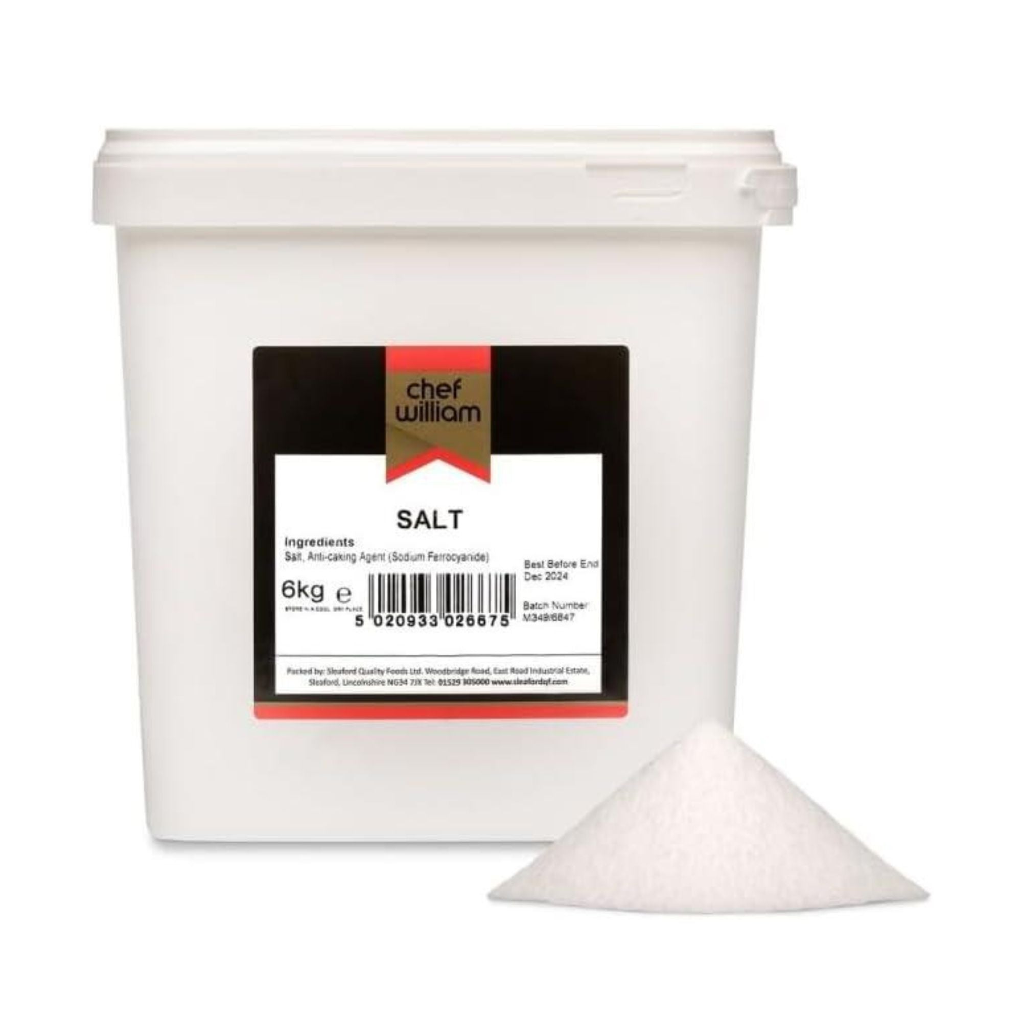 Chef William Table Salt 6kg – Universal Product Solutions