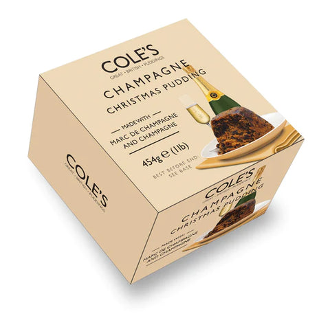 Cole's Champagne Christmas Pudding 6x454g