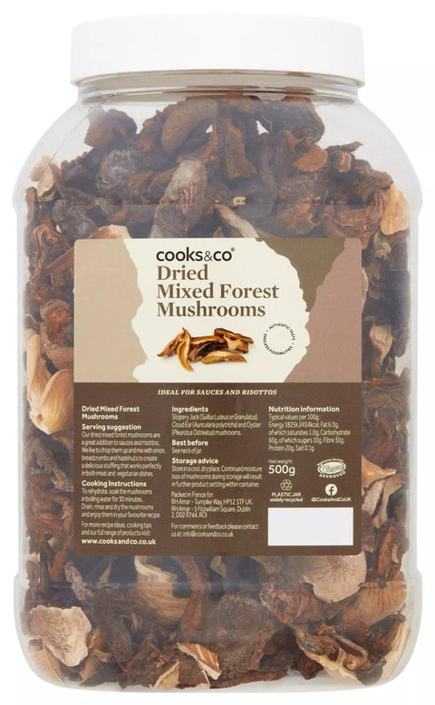 Cooks & Co Dried Mixed Forest Mushrooms 500g