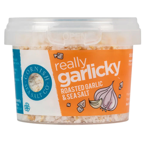 Cornish Sea Salt Really Garlicky Seasoning 130g Pot