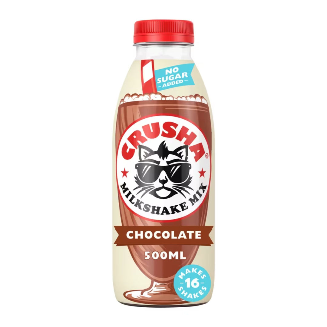 Crusha Chocolate Flavour No Added Sugar Milkshake Mix 500ml – Universal ...