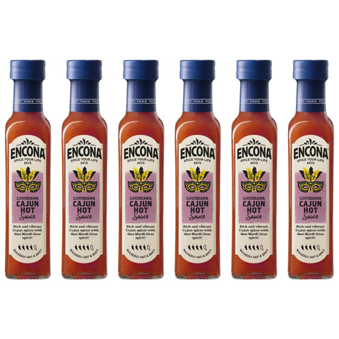 Encona Louisiana Cajun Hot Sauce 6 x 142ml Bottles
