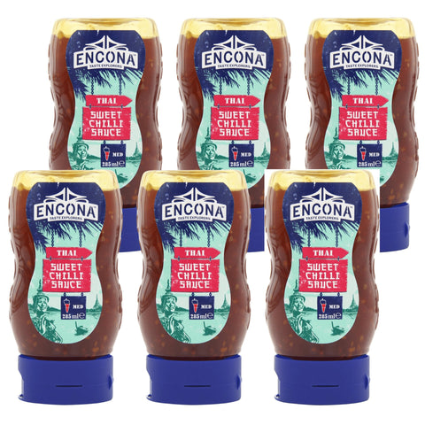 Encona Thai Sweet Chilli Sauce 6 x 285ml Squeezy Bottles