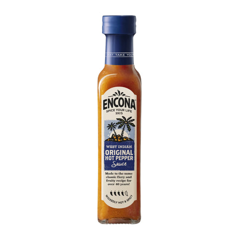 Encona West Indian Original Hot Pepper Sauce 6x220ml