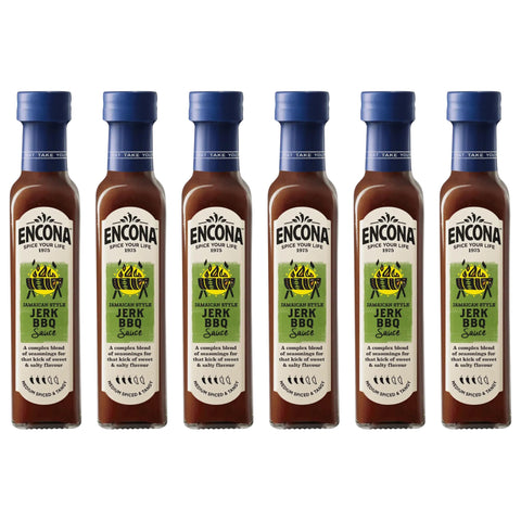 Encona Jamaican Jerk BBQ Sauce 6 x 220ml Bottles