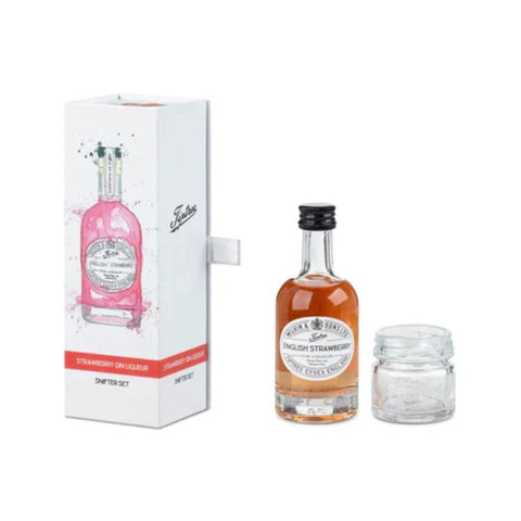 English Strawberry Gin Liqueur Snifter Box 5cl