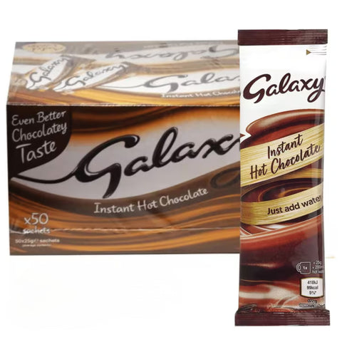 Galaxy Instant Hot Chocolate Sachets 50x25g