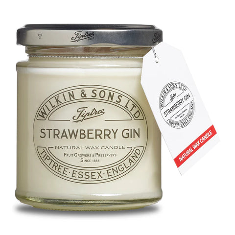 Strawberry Gin Jam Jar Natural Wax Candles 135g