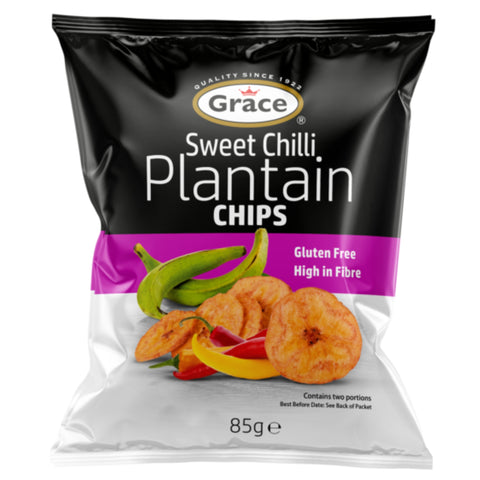 Grace Sweet Chilli Plantain Chips 9x85g