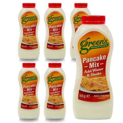 Green's Pancake Shaker Mix 155g Bottles - Makes 6 Pancakes per Bottle