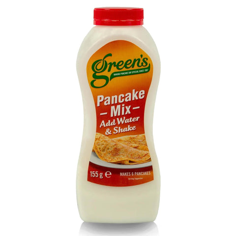 Green's Pancake Shaker Mix 155g Bottles - Makes 6 Pancakes per Bottle
