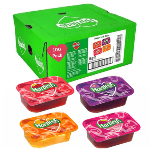 Hartley's Assorted Jam - Pack of 100x 20g Individual Portions