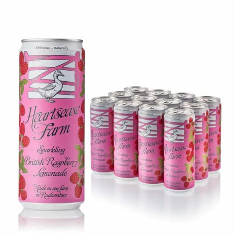 Heartsease Farm Sparkling Raspberry Lemonade 12 x 330ml Cans