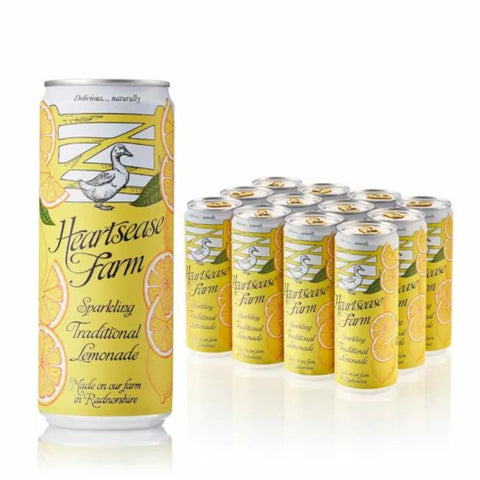 Heartsease Farm Sparkling Traditional Lemonade 12 x 330ml Cans