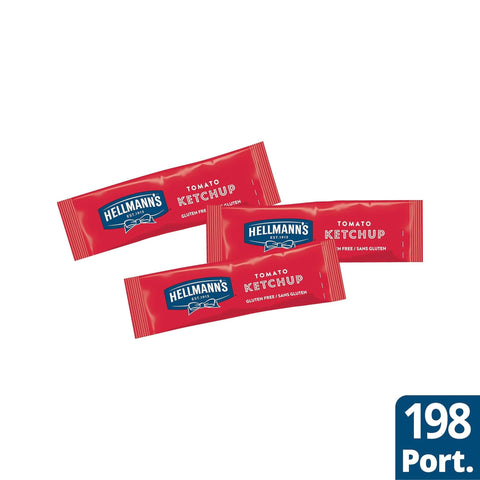Hellmann's Gluten Free Tomato Ketchup Portions 198x10ml
