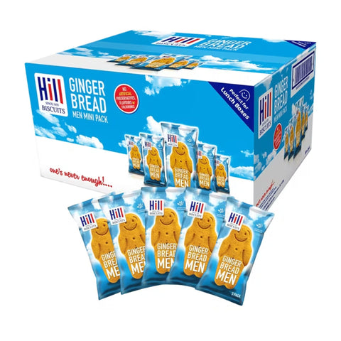 Hill Biscuits Gingerbread Men Mini Packs 80 x Triple Packs