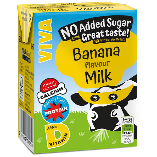 Viva Chocolate Flavoured Milk Cartons 27x200ml