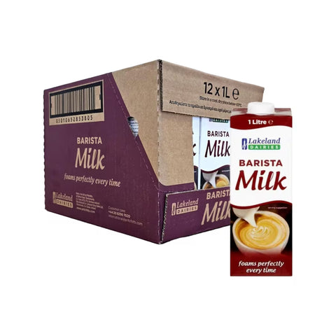 Lakeland Dairies Barista Milk 12 x 1 Litre Resealable Cartons