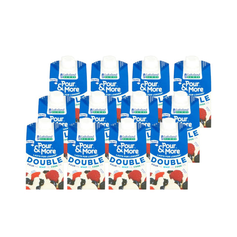 Lakeland Dairies Pour & More Double Cream 12 x 250ml Cartons