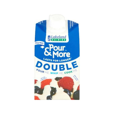 Lakeland Dairies Pour & More Double Cream 250ml Cartons