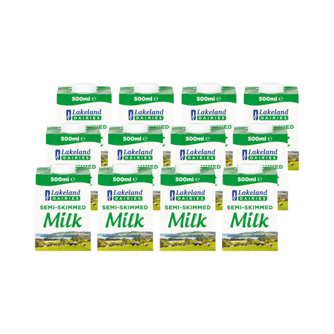 Lakeland Semi Skimmed Milk 500ml Cartons