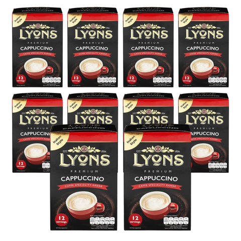 Lyons Cappuccino Sachets 10 Boxes