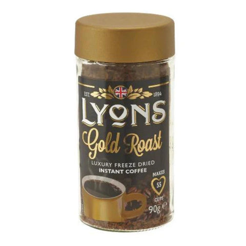 Lyons Gold Roast Instant Coffee 90g Jar