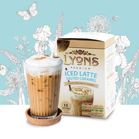 Lyons Iced Latte Salted Caramel Sachets 10 x 12 (120) 15g Servings