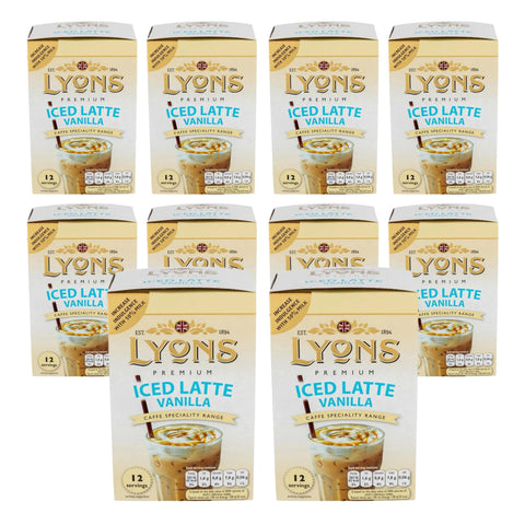 Lyons Iced Latte Vanilla Sachets 10 x 12 (120) 15g Servings