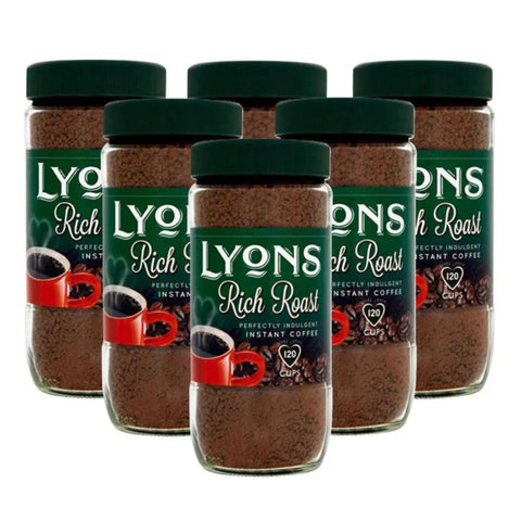 Lyons Rich Roast Instant Coffee 6 x 200g Jars