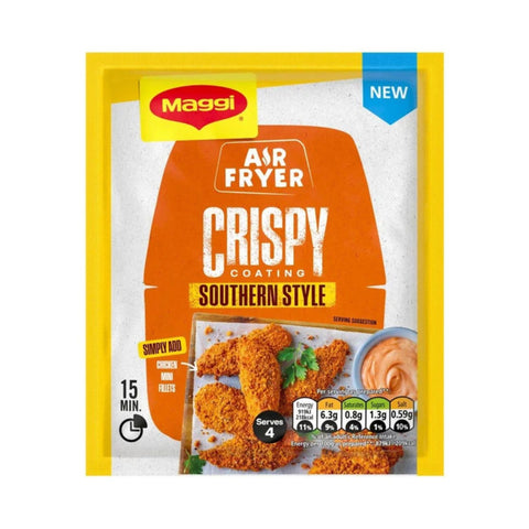 Single 70g sachet of Maggi Air Fryer Crispy Coating Southern Style