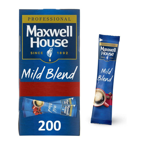 Maxwell House Mild Instant Coffee Sticks 200x1.5g
