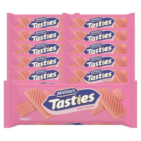 McVitie's Tasties Pink Wafers 12 x 100g Packs