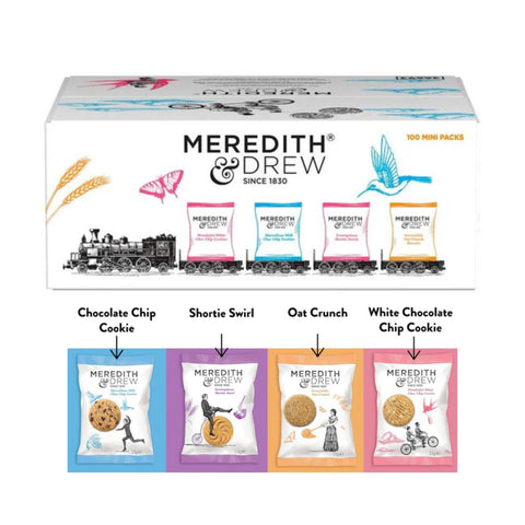 Meredith & Drew Biscuits Mini Twin Packs - 4 Varieties (Pack Of 100)